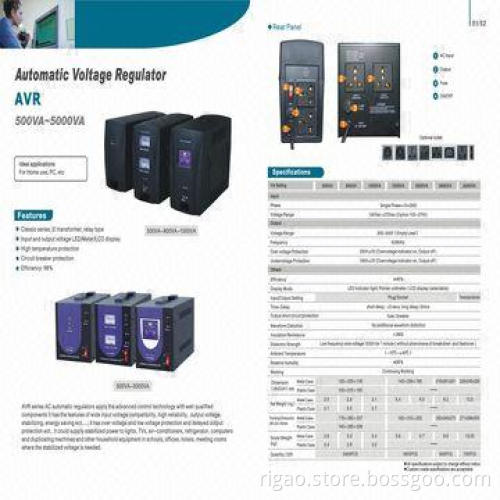 2000VA AVR stabilizer with LED indicator lights